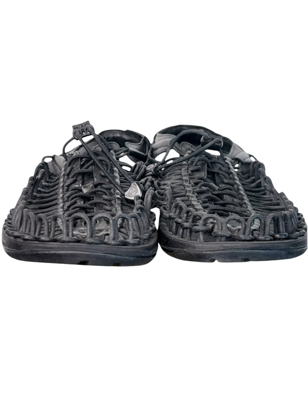 Keen UNEEK Perseid Leather Cord Sandal Sneakers Black Mens Sz 11.5